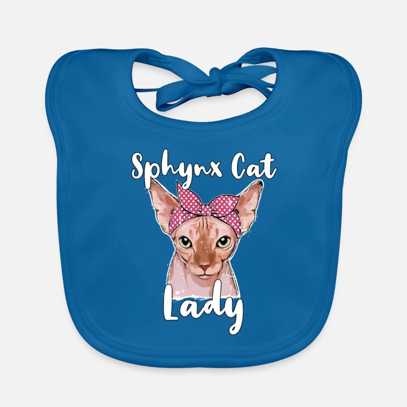 Sphynx Cat Lady Sphynx Cat Baby Bio-Lätzchen