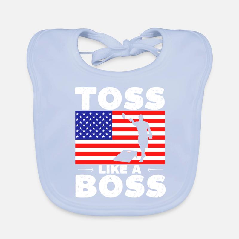 Lancer comme un patron - drôle de cornhole Bavoir bio Bébé