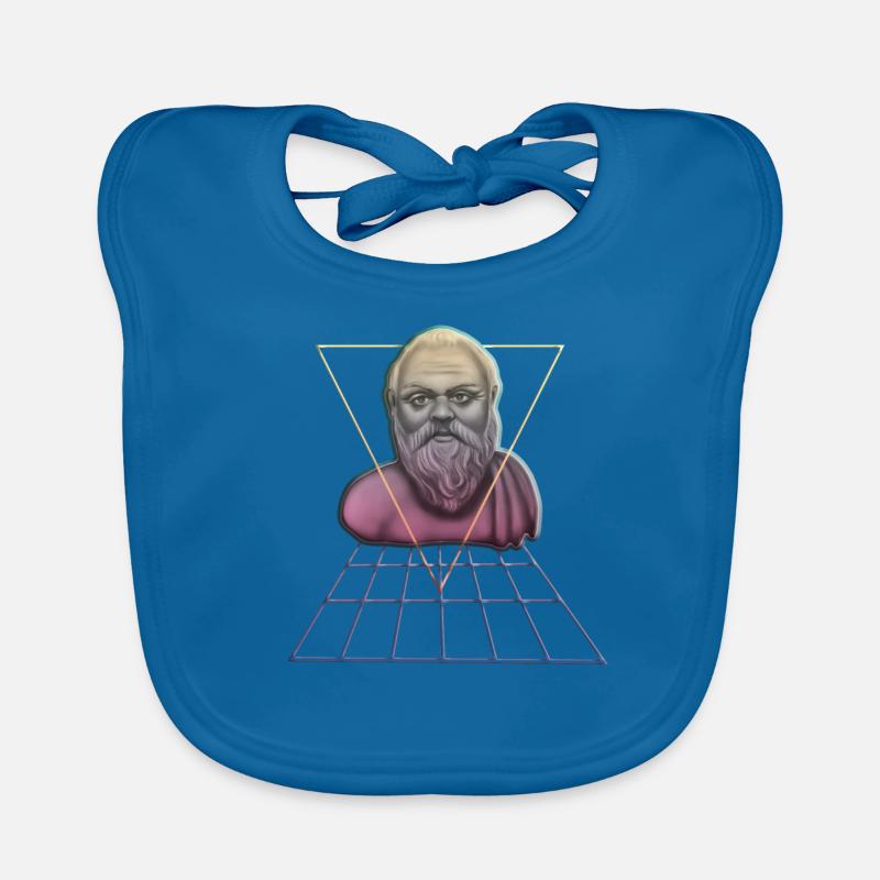 Socrates Philosopher Student Gift Organic Baby Bibs