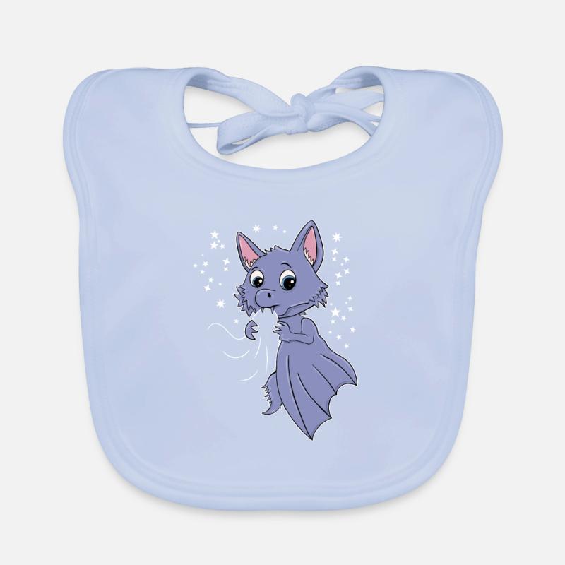 Kawaii Bat Organic Baby Bibs