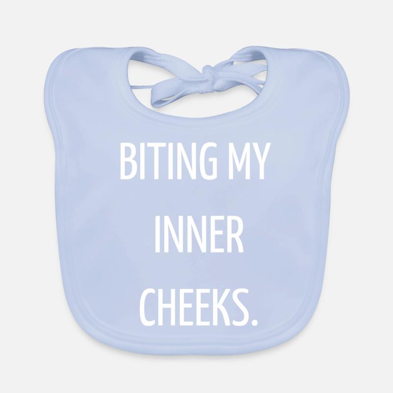 Biting my inner cheeks Bavoir bio Bébé