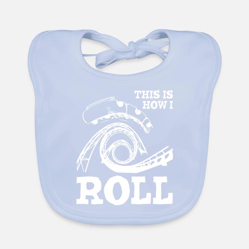 This is How I Roll Roller Coaster1 Baby Bio-Lätzchen