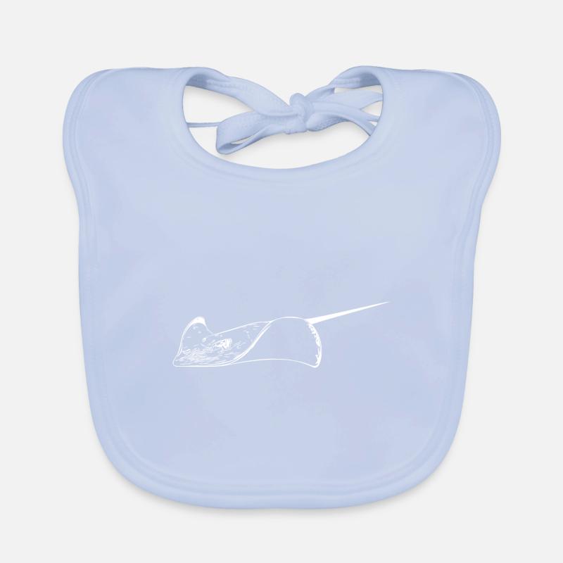 Stingrays in elegant flight Organic Baby Bibs
