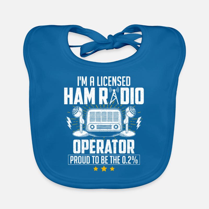 I'm A Licensed Ham Radio Operator Baby Bio-Lätzchen