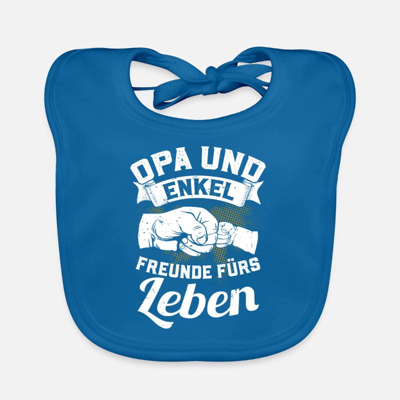 Opa und Enkel - Freunde fürs Leben Baby Bio-Lätzchen