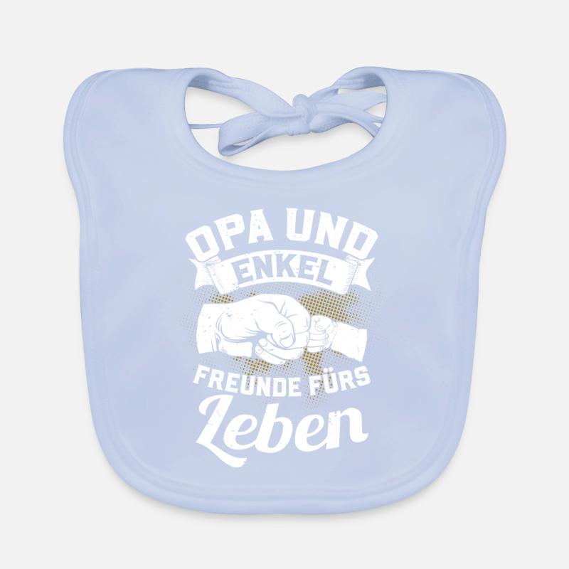Opa und Enkel - Freunde fürs Leben Baby Bio-Lätzchen