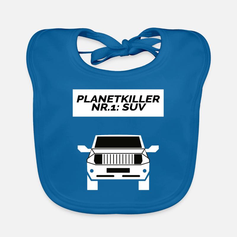 Démonstration de la pollution SUV climatique RIP Bavoir bio Bébé