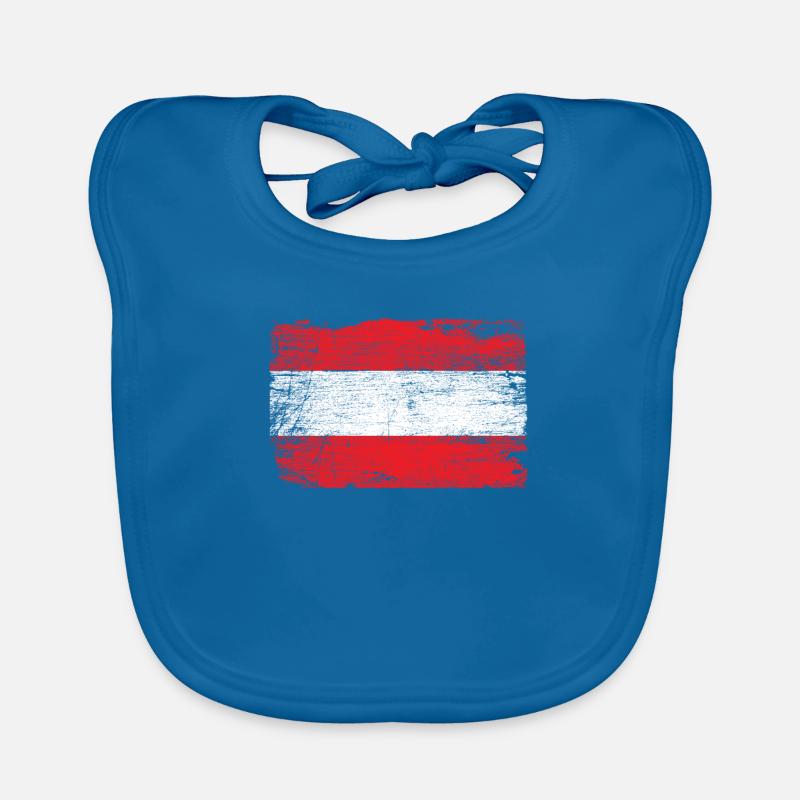 Austria flag Organic Baby Bibs