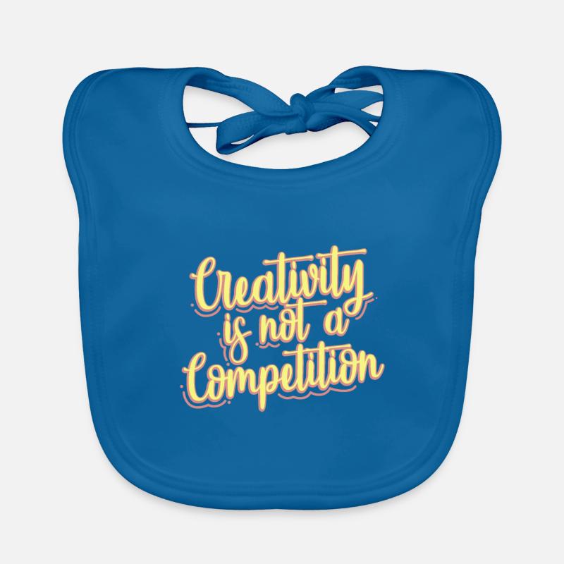 Musicians Creativity is not a competition Organic Baby Bibs