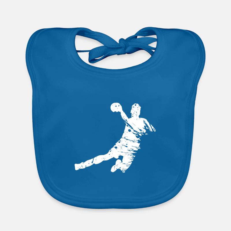 Handball - Bavoir bio Bébé - bleu paon