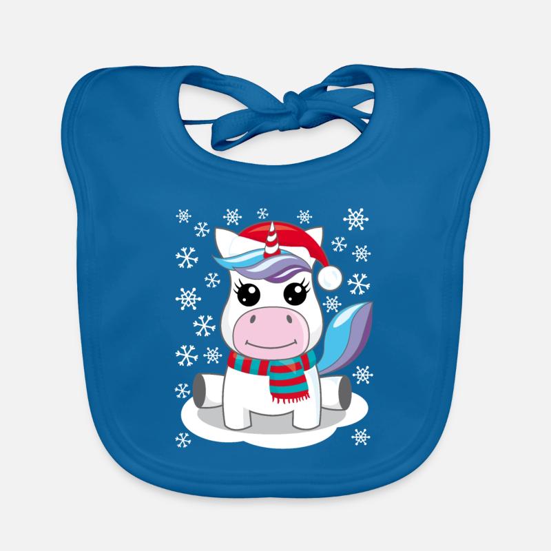 Unicorn Christmas gift Christmas present Organic Baby Bibs