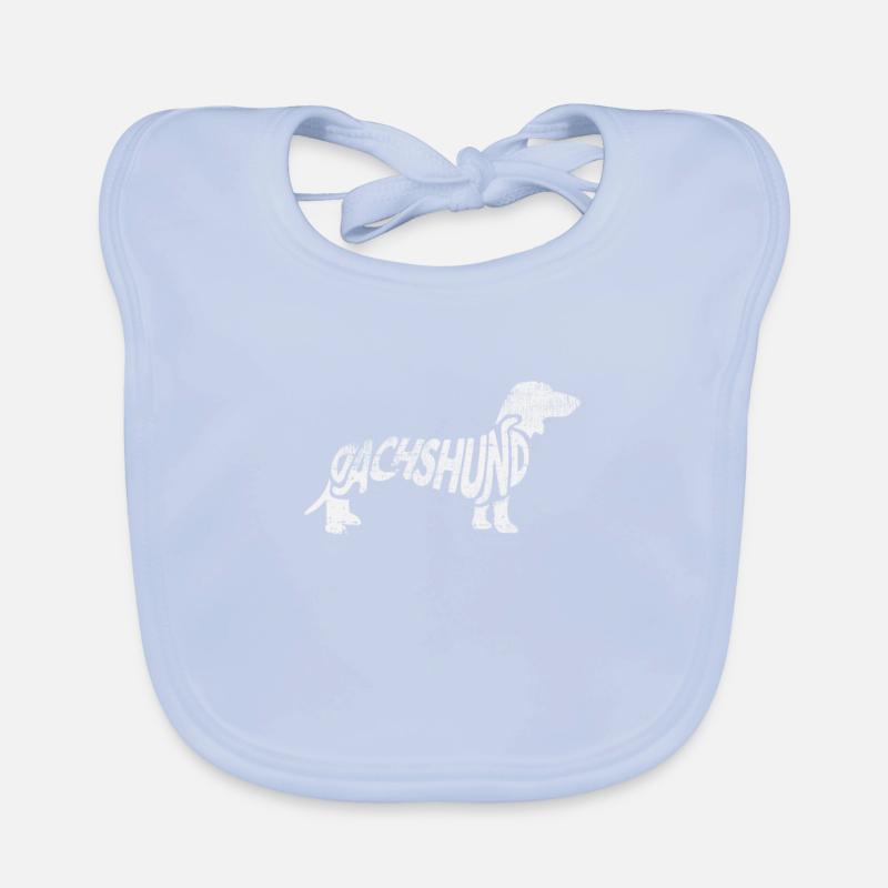 dachshund Organic Baby Bibs
