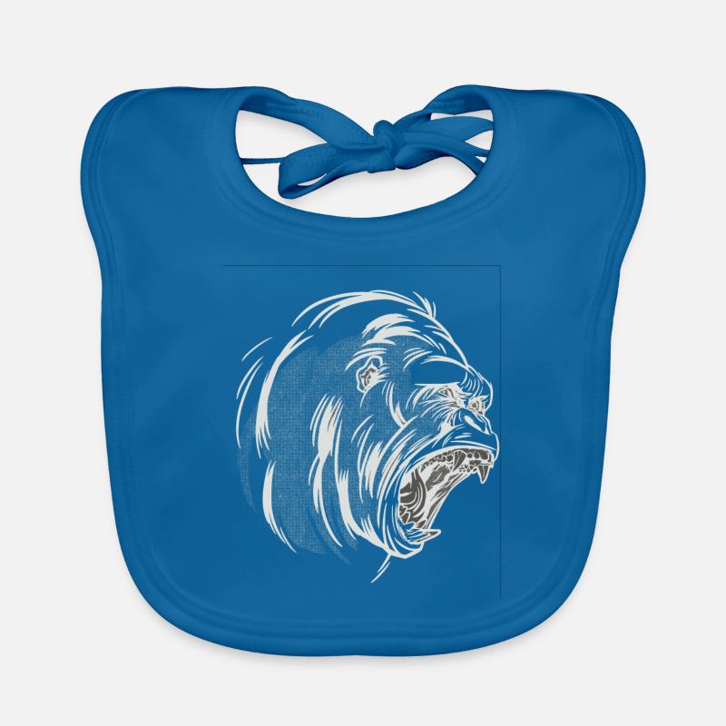 Cri de tête de gorille Bavoir bio Bébé