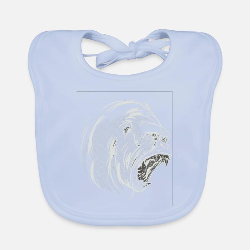 Cri de tête de gorille Bavoir bio Bébé