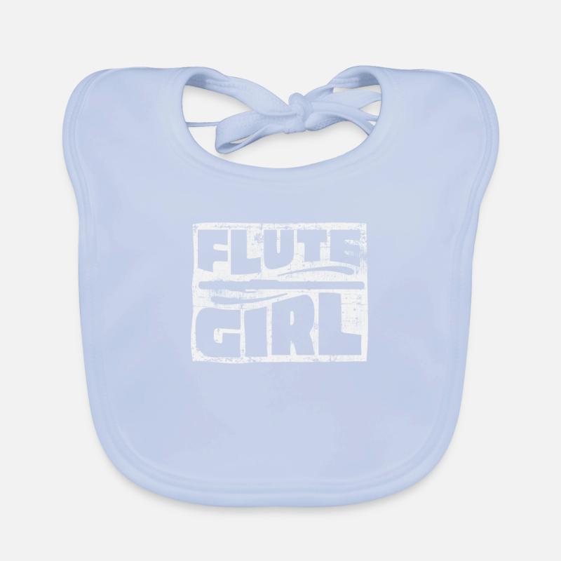 Fille de flûte Bavoir bio Bébé