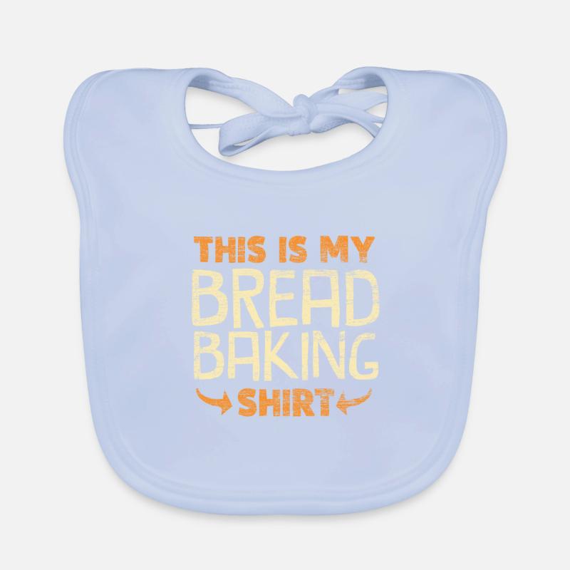 Bread bake baker Organic Baby Bibs