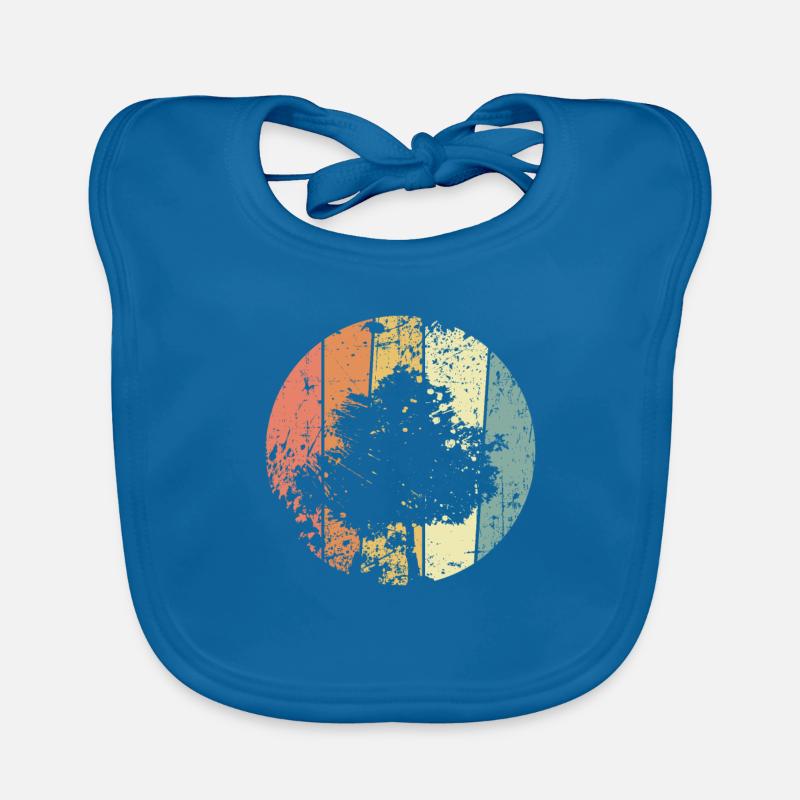 Environmental protection tree retro climate protection Organic Baby Bibs