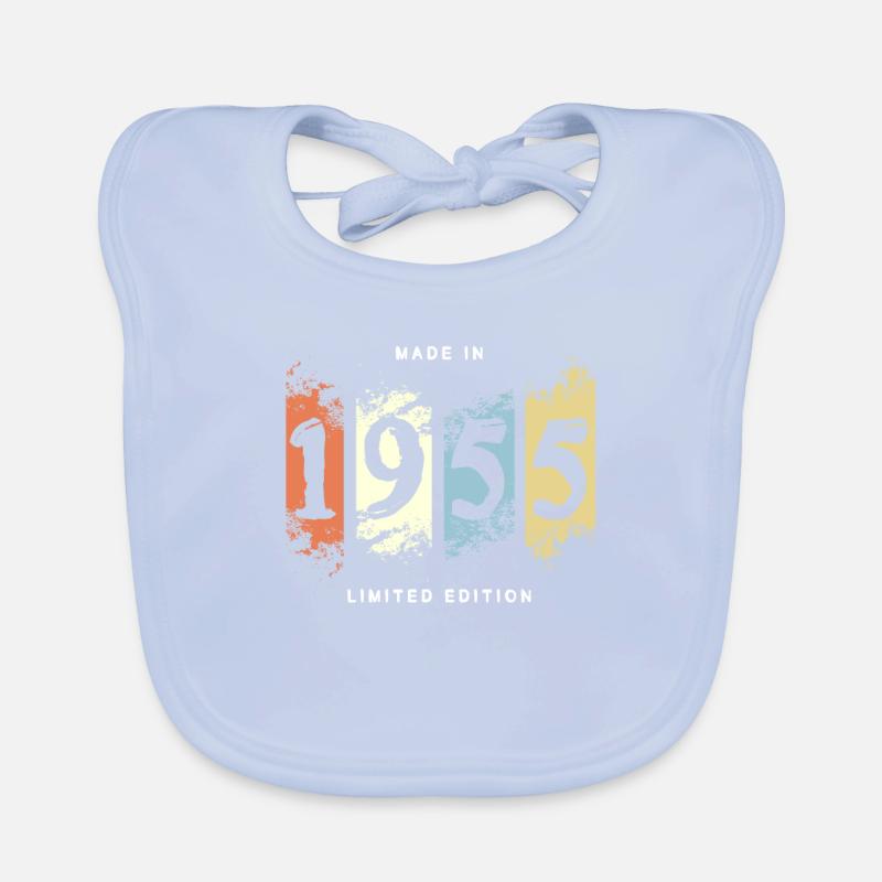 1955 Geburtstag Geschenk vintage Baby Bio-Lätzchen