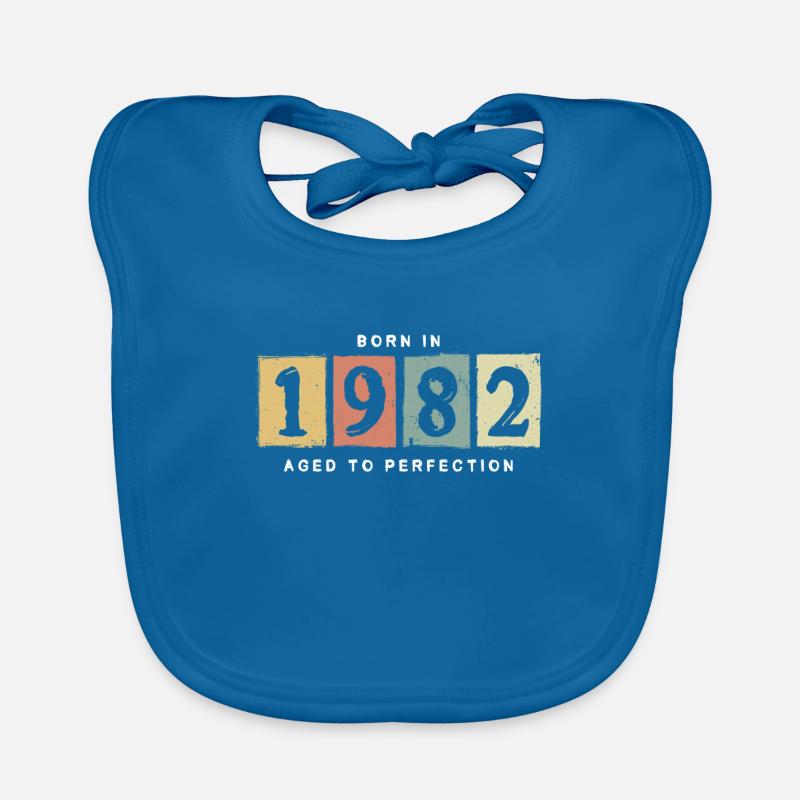1982 Geburtstag vintage Geschenkidee Baby Bio-Lätzchen