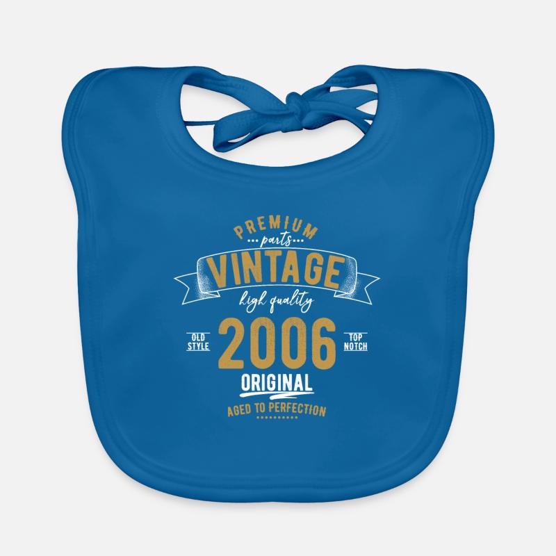 2006 Birthday retro gift Organic Baby Bibs