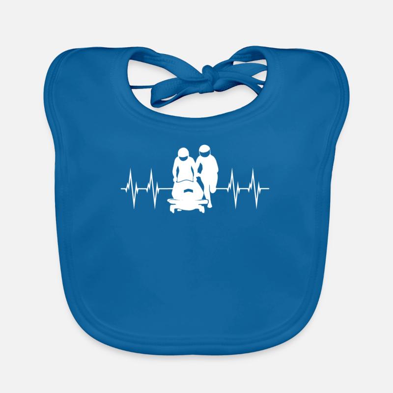 Bobsleigh driver ECG ligne bobsleighing bobsleigh cadeau Bavoir bio Bébé