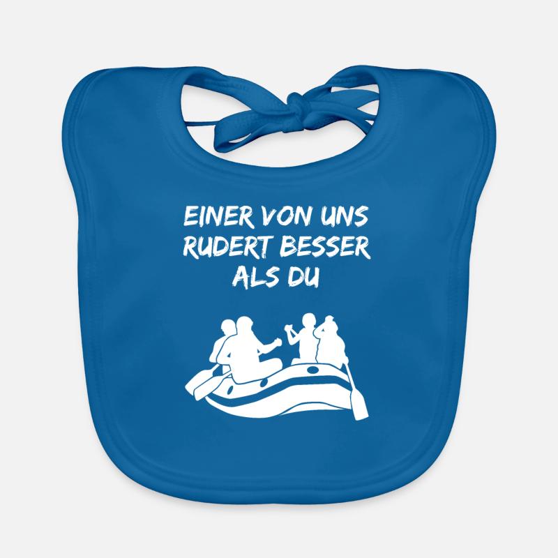 Rafting Wildwasserboot Lustiger Spruch Geschenk Baby Bio-Lätzchen