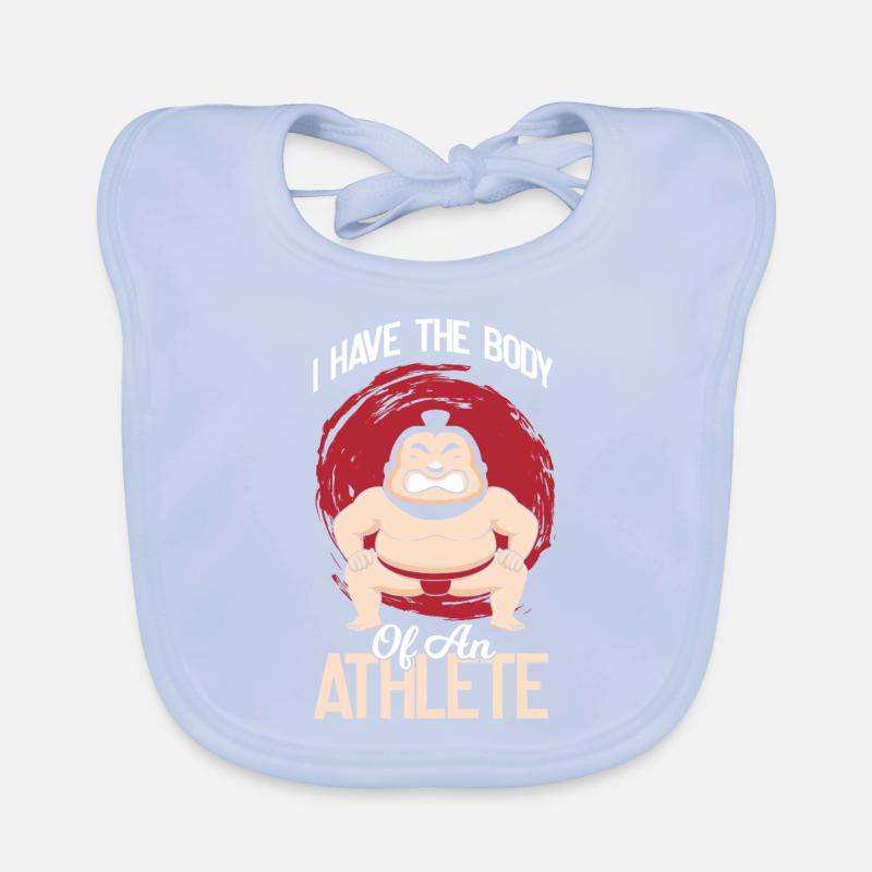Sumo Ringer - Körper eines Athleten Baby Bio-Lätzchen