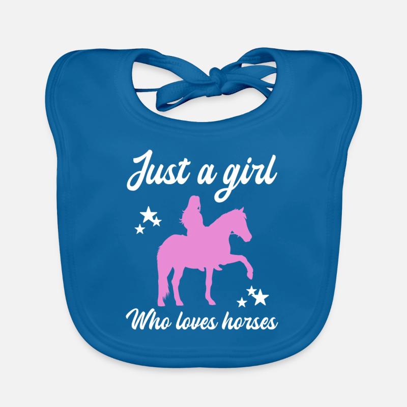 Ciel étoilé Cavalier Amour Chevaux Bavoir bio Bébé