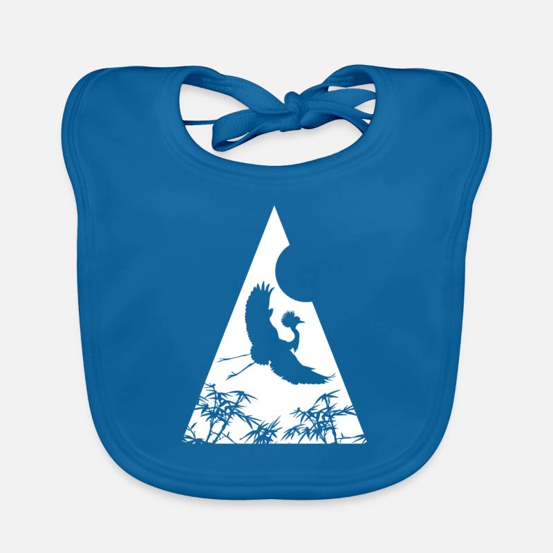 Crane Origami Geometry Creativity Organic Baby Bibs