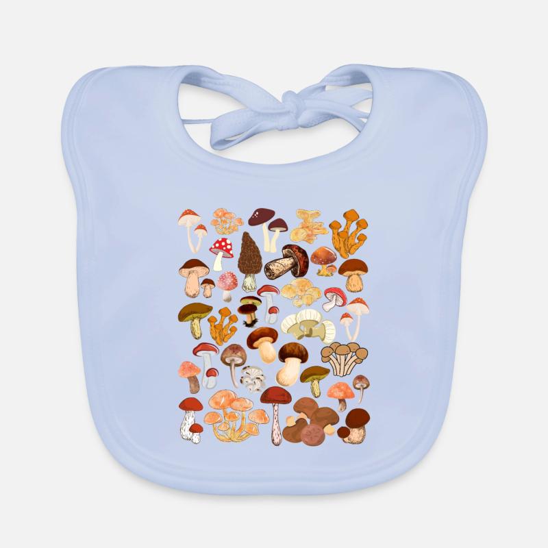 Chasse aux champignons Bavoir bio Bébé