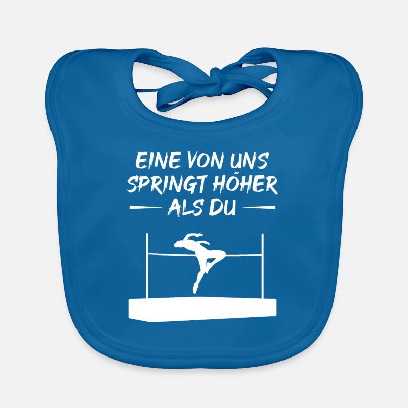 Ich springe höher als du Geschenk Baby Bio-Lätzchen
