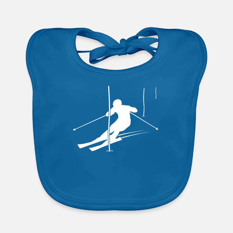 Slalom-Champion Geschenk Baby Bio-Lätzchen