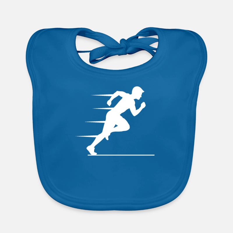 Sprinter rapide Dynamique Athlétisme Bavoir bio Bébé