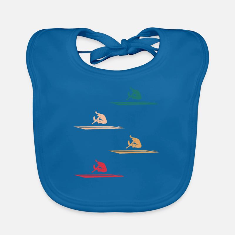 Long Jump Athletics Dynamics Gift Organic Baby Bibs