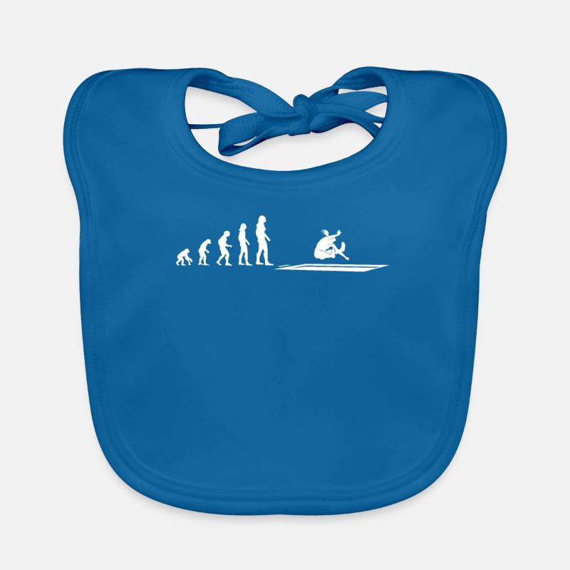 Cadeau d’athlète Saut en longueur Evolution Bavoir bio Bébé