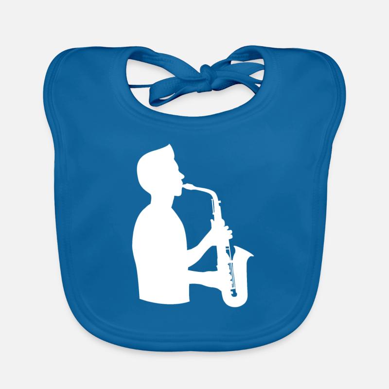 Saxophone Virtuose Passion Bavoir bio Bébé