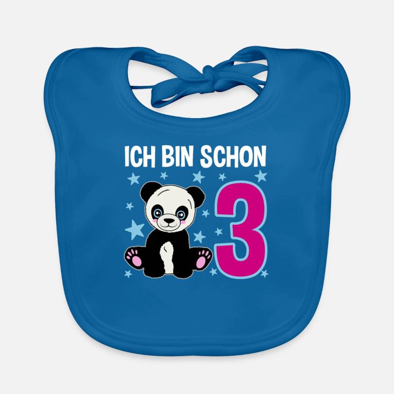 Trois ans de plaisir panda Bavoir bio Bébé