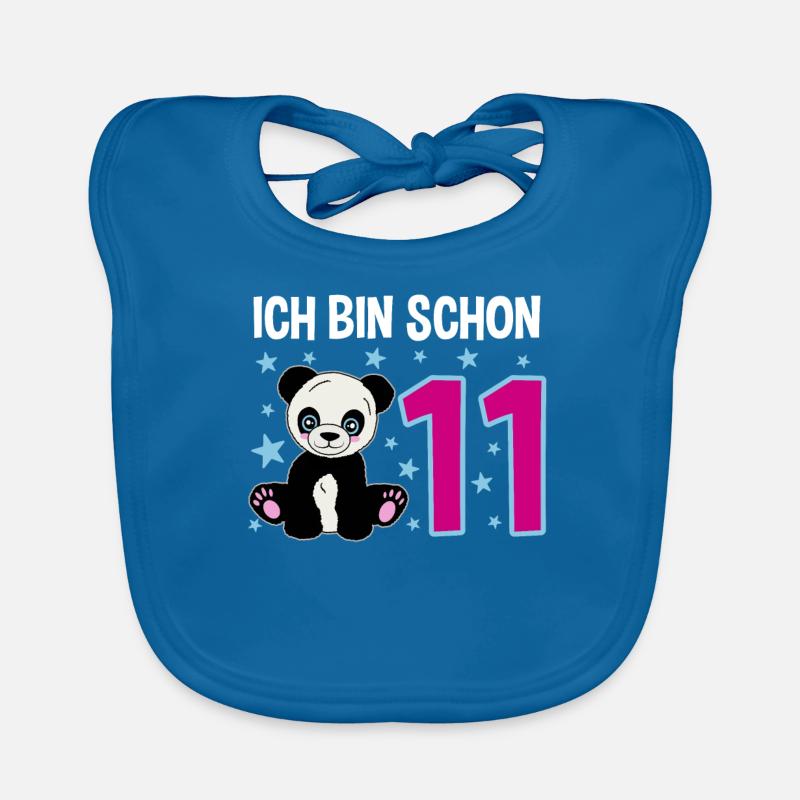 Eleventh Birthday – Panda Power Organic Baby Bibs