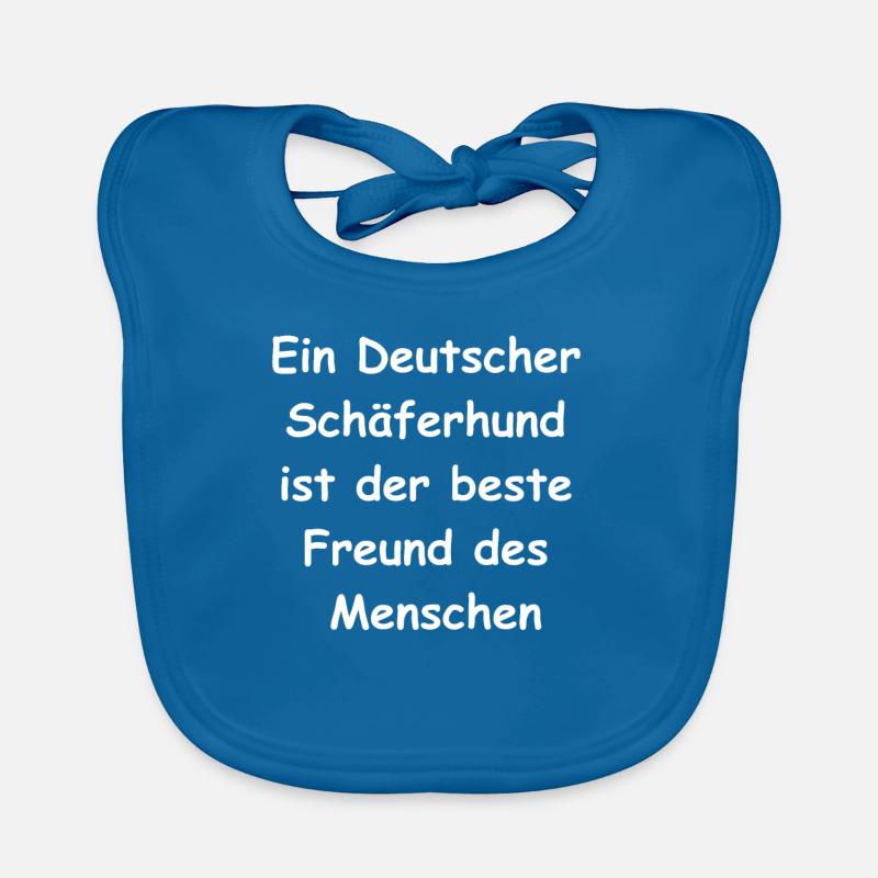 Deutscher Schäferhund Geschenk Baby Bio-Lätzchen