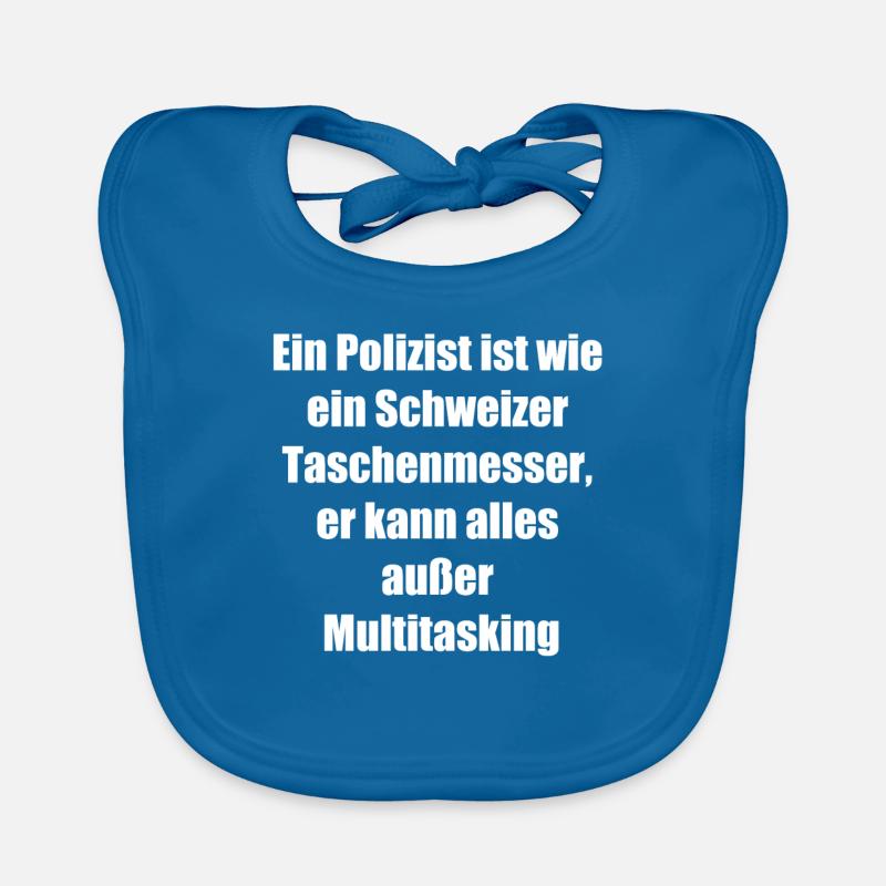 Multitasking Policeman Gift Organic Baby Bibs