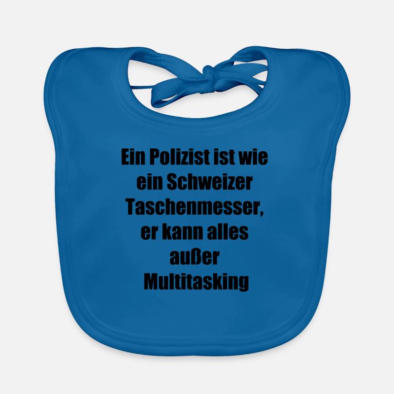 Multitasking Policeman Gift Organic Baby Bibs
