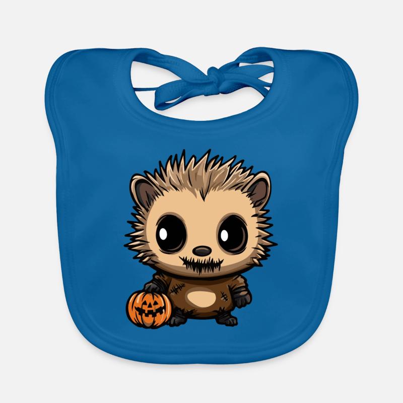 hérisson Halloween Zombie Bavoir bio Bébé