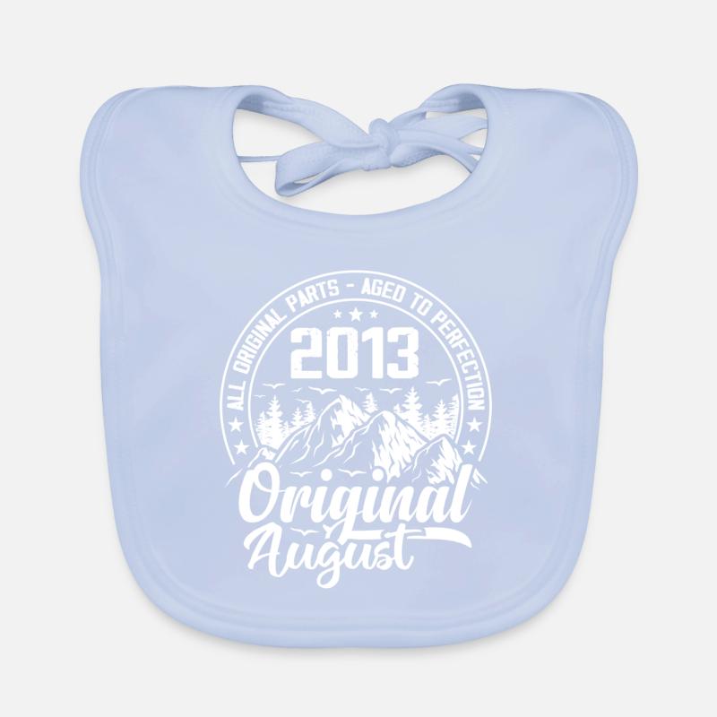 August 2013 Original:11 Year Old Birthday Gift Organic Baby Bibs