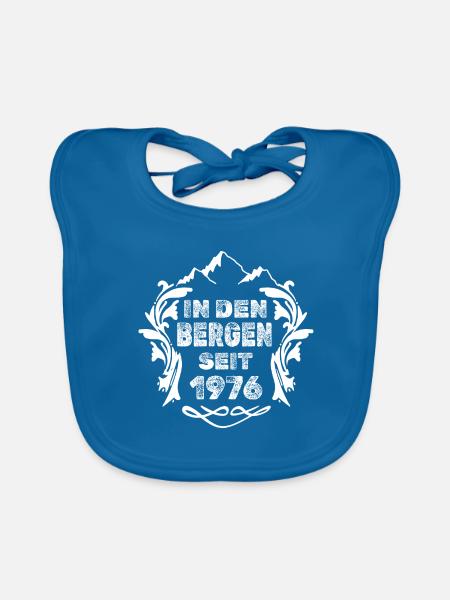 den 1976 - Baby Bio-Lätzchen - Pfauenblau