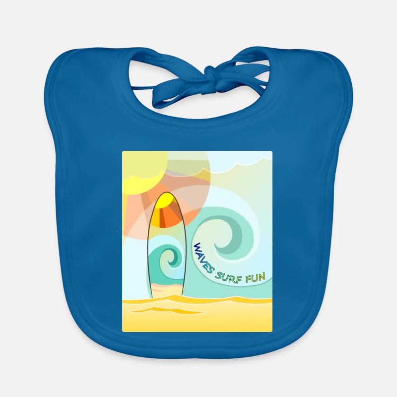 Planche de surf Waves Bavoir bio Bébé