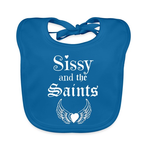 Sissy & the Saints witte letters - Bio-slabbetje voor baby's