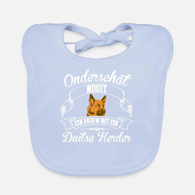 Duitse Herder Baby Bio-Lätzchen