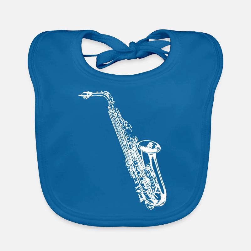 Saxophon Baby Bio-Lätzchen