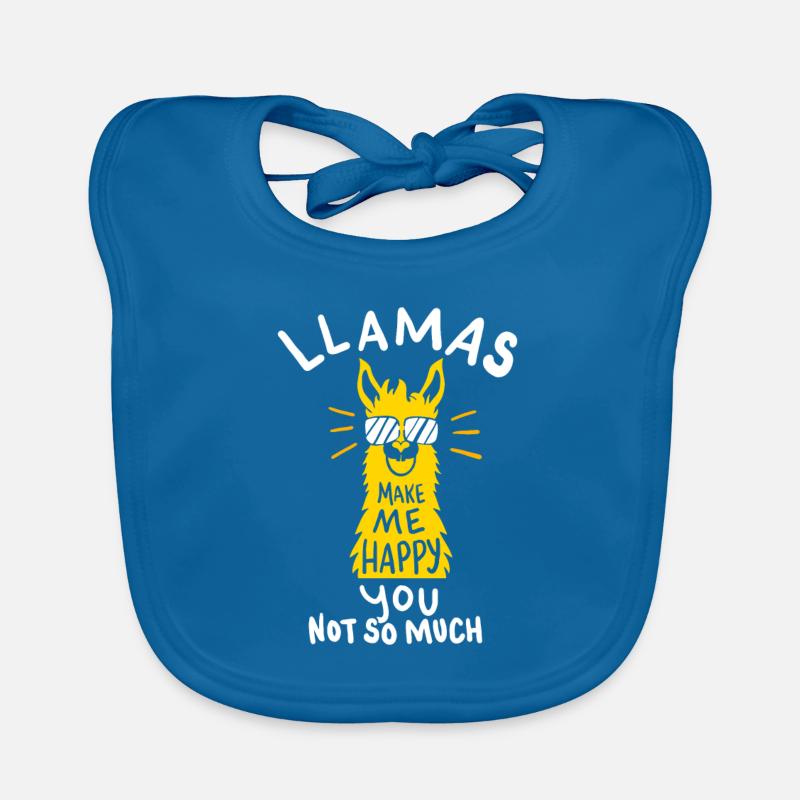 Lama Liebe Alpaka Alpacka Herzen Glückliches Geschenk Baby Bio-Lätzchen