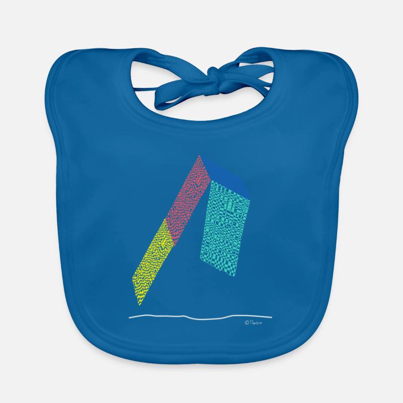 Modern design graffiti, pattern, logo, trend Organic Baby Bibs